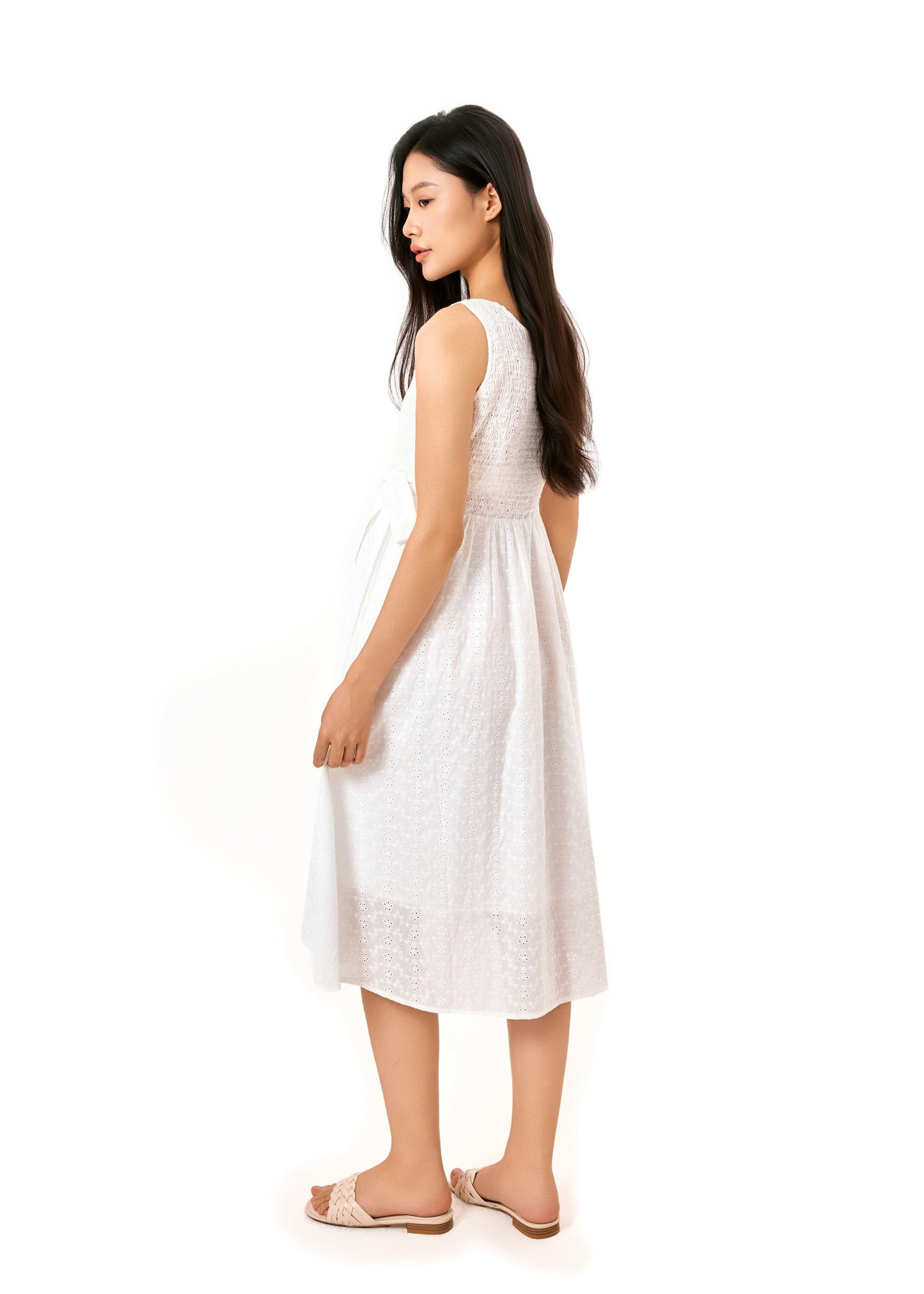 Willow Broderie Nursing Midi Dress