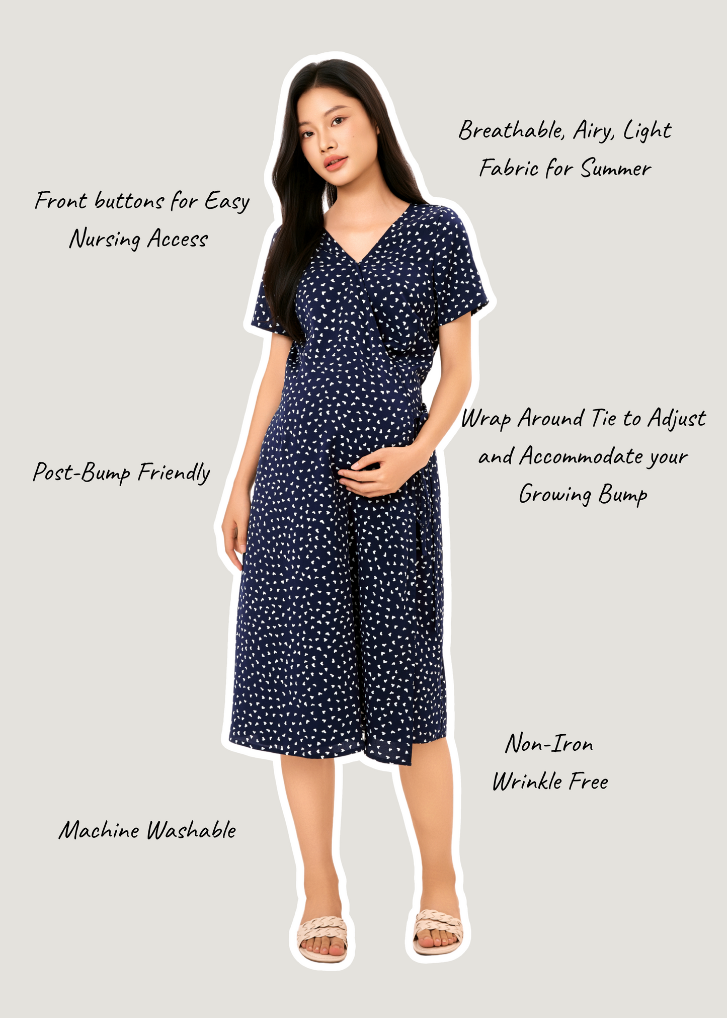 Essential Sweetheart Wrap Dress