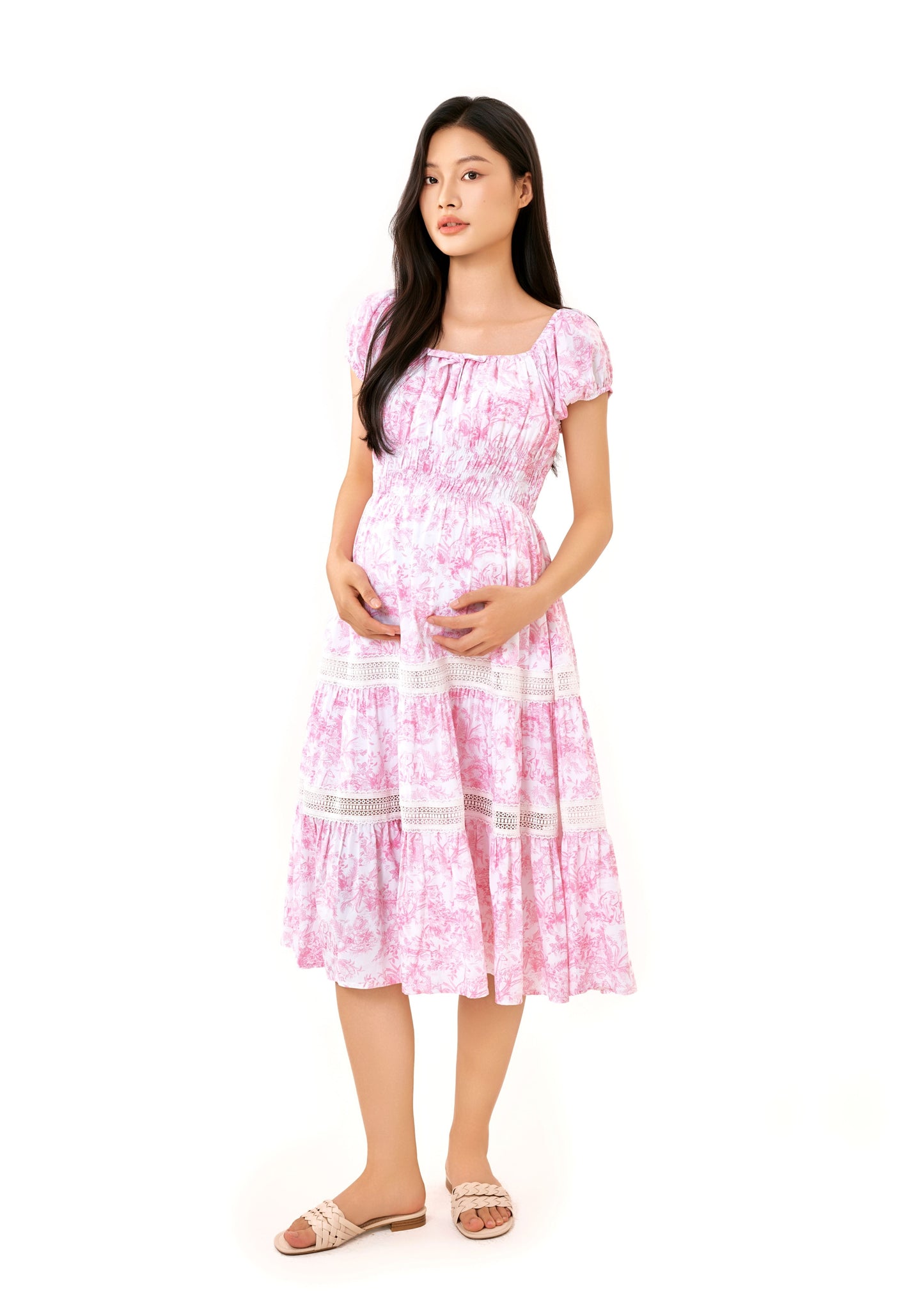 The Journey Cotton Stretch Midi Dress