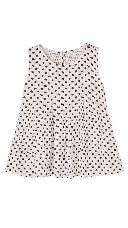 Polkadot Babydoll Top