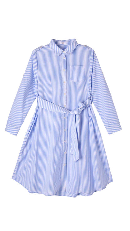 Timeless Striped Shirt Dress