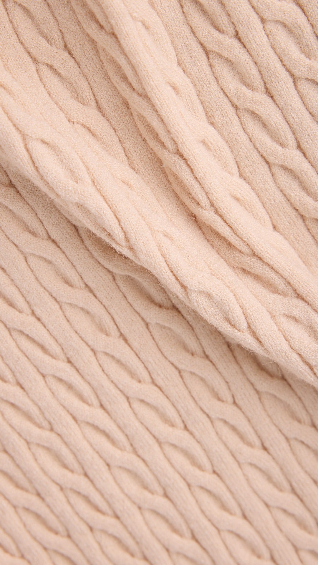 Cable Knit Wrap Top - Oatmeal