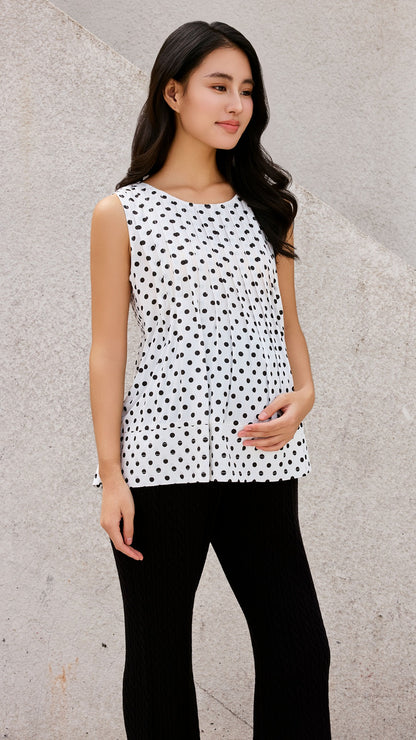 Polkadot Babydoll Top