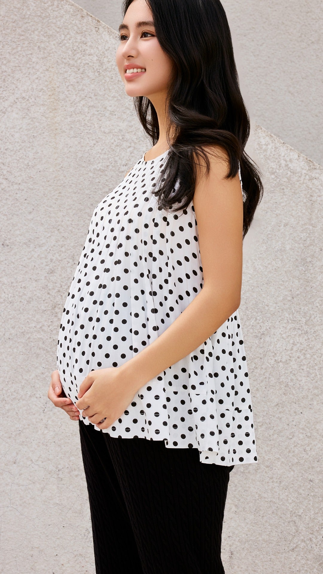 Polkadot Babydoll Top